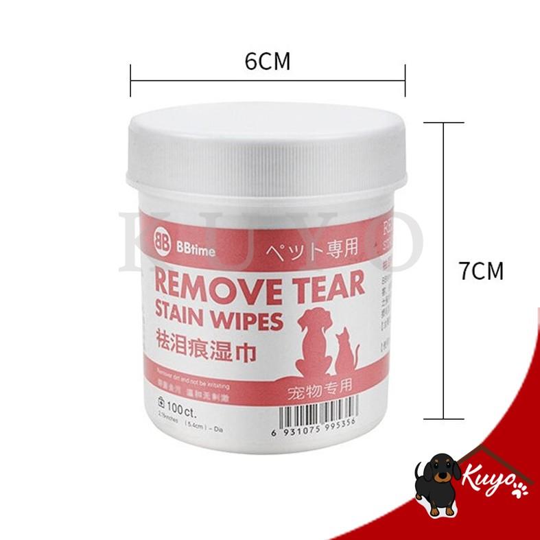 Pet Remove Tear Stain Wipes -Tissue Kapas Pembersih Mata Anjing Kucing 4