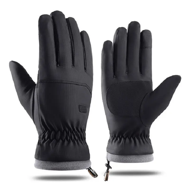 Winter Warm Ski Gloves Men Outdoor Sports Gloves Touchscreen Anti Slip Soft Fluff Gloves