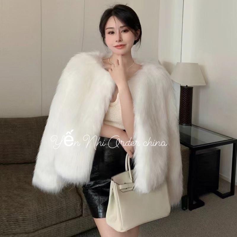 Áo khoác lông sang chảnh HÀNG CAO CẤP LOAI 1. 100% QUẢNG CHÂU TRUNG QUỐC có sẵn hàng có sẵn Nữ Women áo khoác & áo choàng