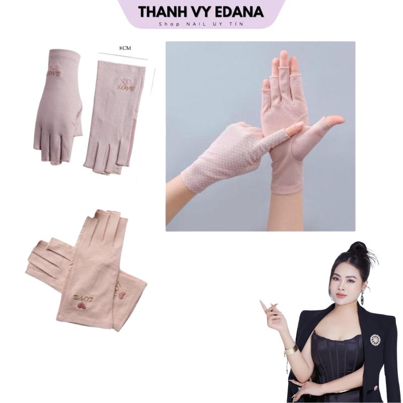 Gang tay vải chống tia UV làm nail Thanh vy nail