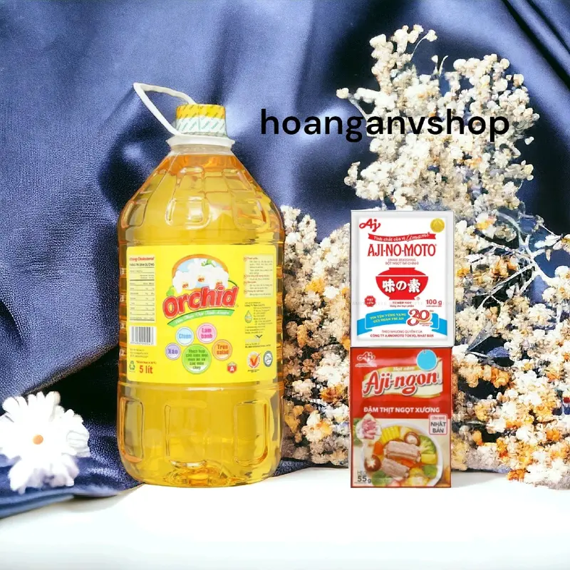Dầu ăn Orchid 5l - Tặng 1gói Bột Ngọt Hạt Lớn 100gr, 1gói Hạt Nêm 55gr 7