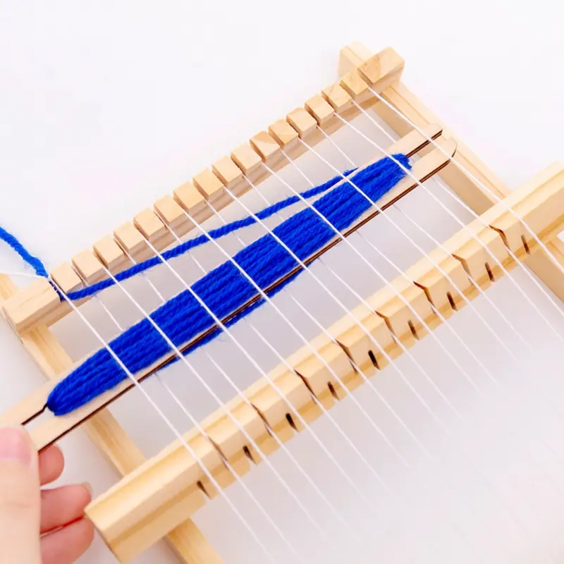Máy Dệt Tự Làm Sáng Tạo Cho Trẻ Em, Bộ Khung Dệt Mini Sợi Thủ Công, Máy Dệt Kim, Bộ Thảm Dệt 7