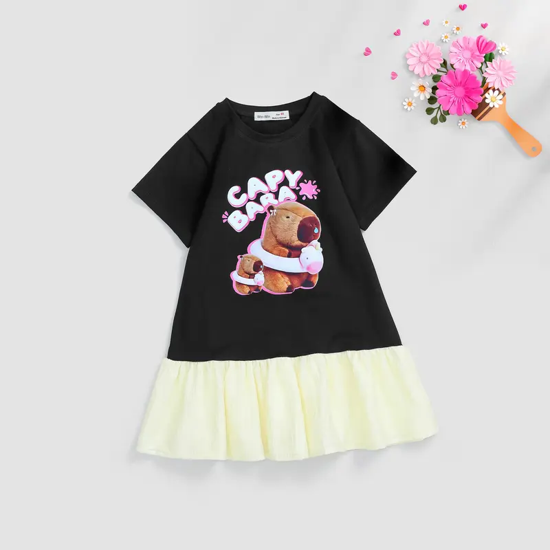 Đầm Suông Tùng Voan Capypara Nexxi Kids Fashion 0