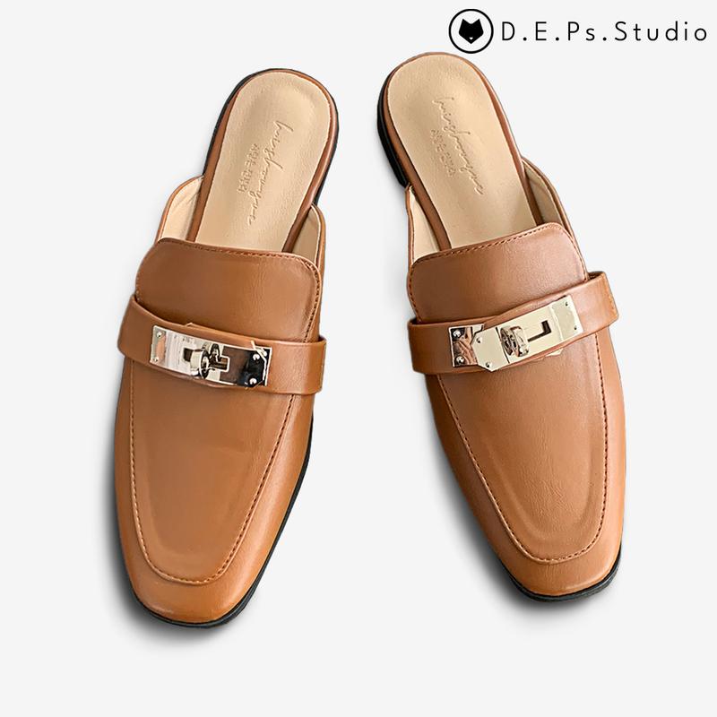 Product Introduction of Giày DéP sục nữ Muller Pháp Shoes Mã GS01 đế 2-3cm chất liệu da cao cấp. 7