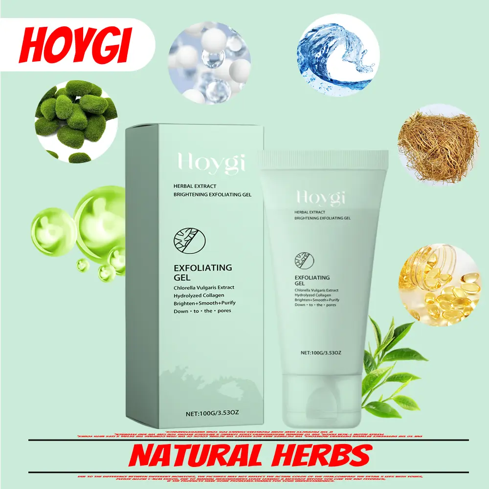 Gel tẩy tế bào chết thảo dược tự nhiên, làm sạch sâu, chăm sóc da, làm mềm và dưỡng ẩm, bổ sung và khóa độ ẩm, không làm tổn thương da, Unisex, Bán Chạy và Có Sẵn Thanh Toán Khi Nhận Hàng