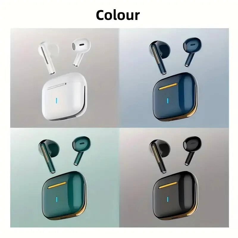 Wireless Headphones, Semi-in-ear Design Earbuds, Noise Cancelling Headphones, Portable Earphone with Long Battery Life for Sports, Gaming, Running, Working 7