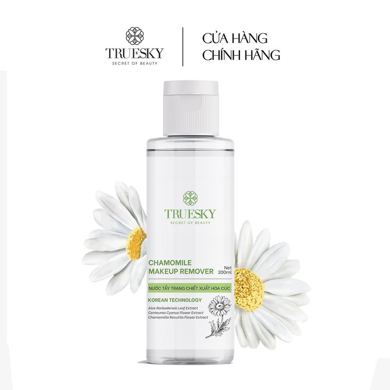 Nước tẩy trang dịu nhẹ Truesky Chamomile Makeup Remover chiết xuất hoa cúc 200ml