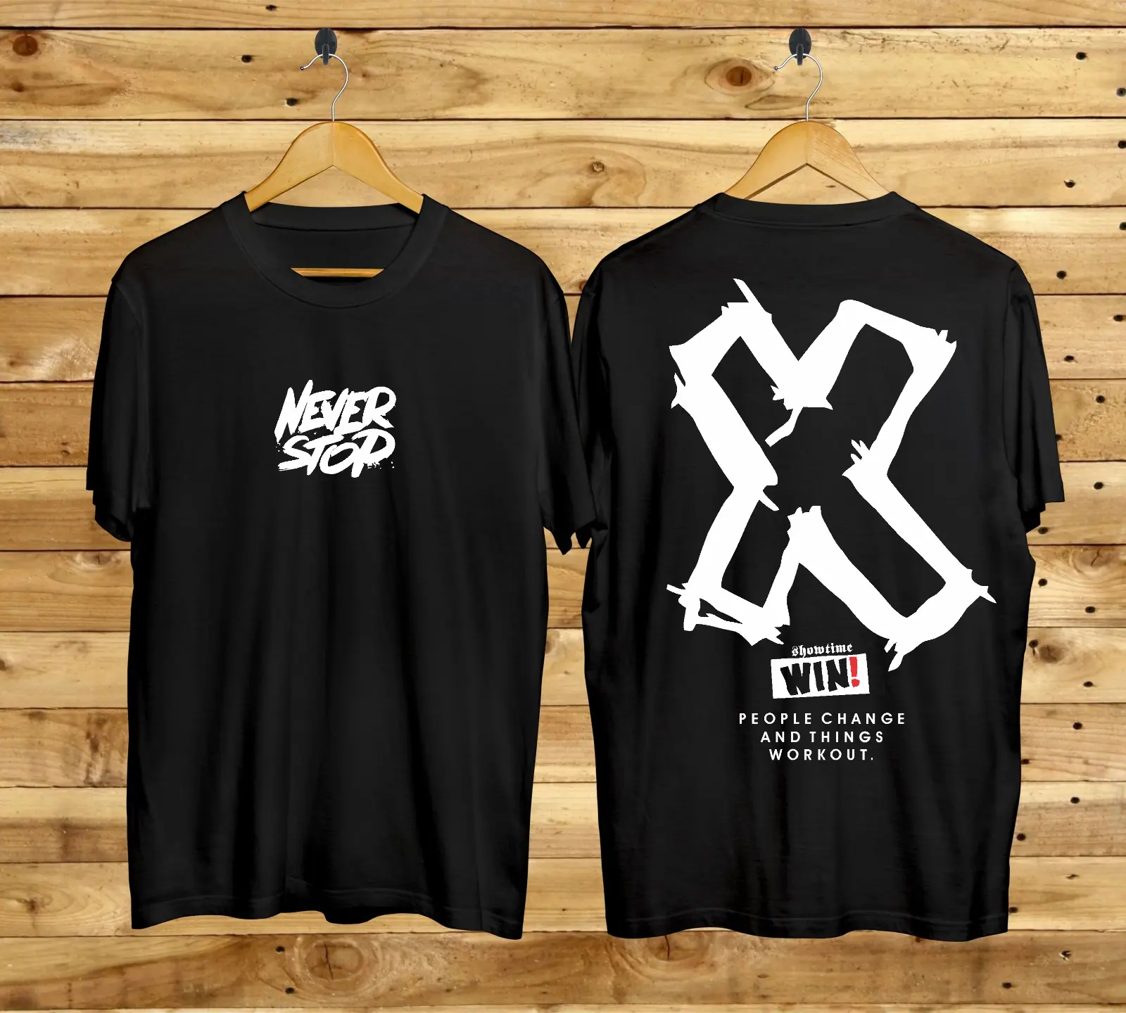 Atasan Baju Kaos T-Shirt Pria Distro Streetwear NEVER STOP Warna Hitam Lengan Pendek Terbaru Keren Viral Katun Combed Oblong Polos bajudistro