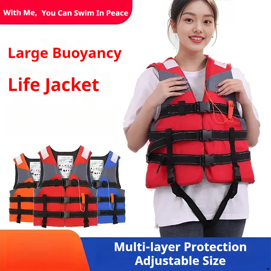 Boat Life Jacket Large Buoyancy Portable Fishing Professional Equipment Snorkeling Vest Portable Water Survival Sea Survival