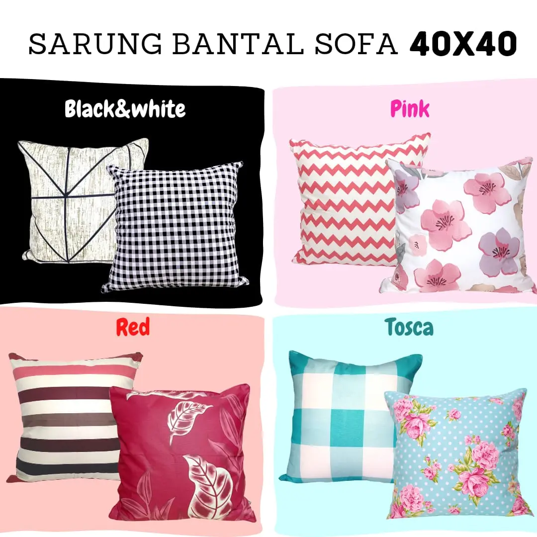 [40x40] Sarung Bantal Sofa Katalog 2