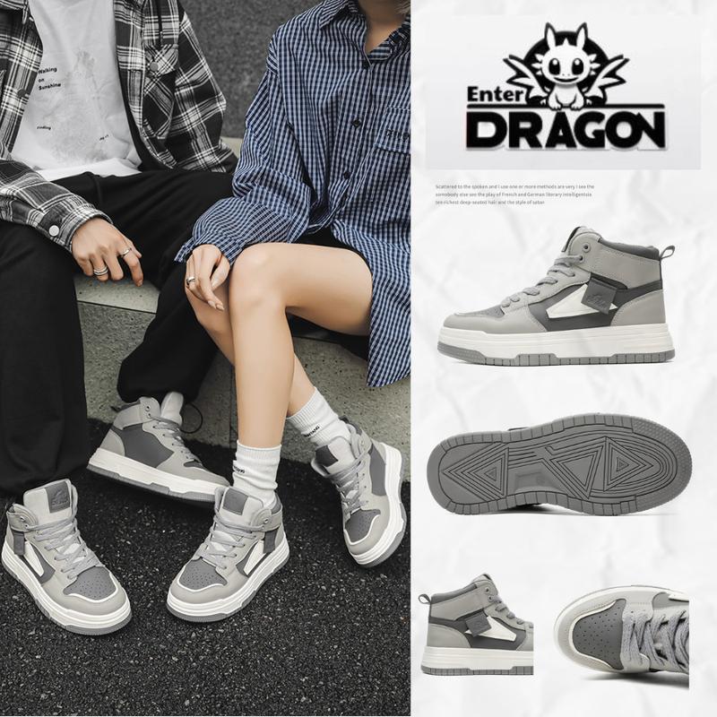 [Grey 2025] Giày thể thao sneaker nam nữ Enter Dragon De Monaco Grey 2025 (2 Phiên bản cổ thấp và cổ cao )