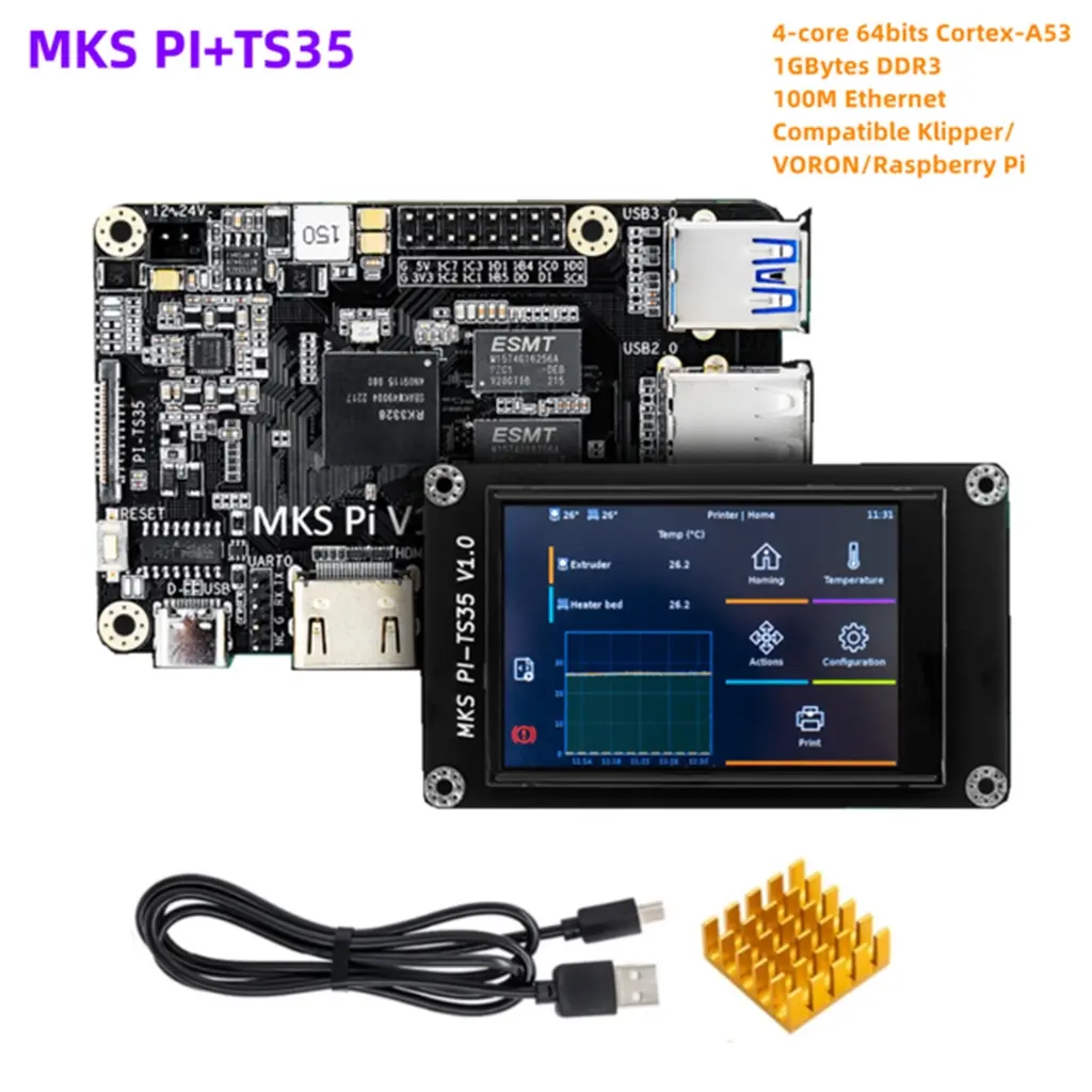 MKS PI V1.1 Control Card PI-TS35 Klipper Screen for Voron 3D Printer Motherboard