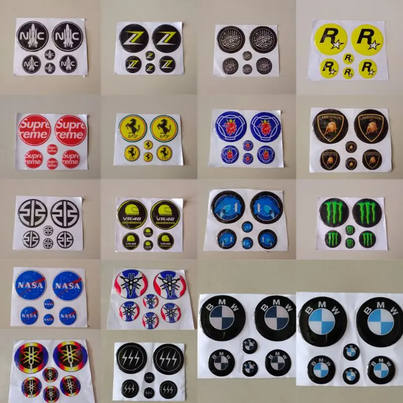 Cs Logo sss bmw Emblem body nmax  stiker timbul berkualitas