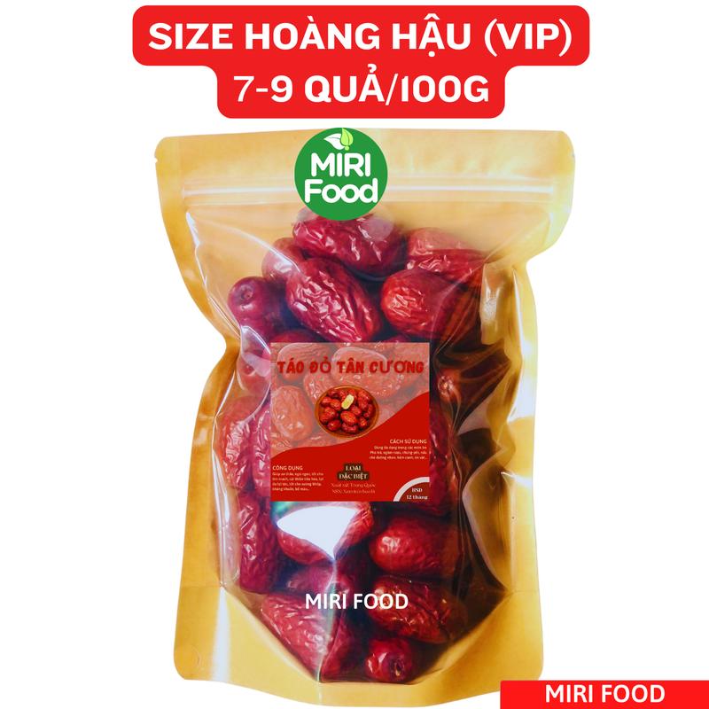 (Size 7-9 Quả) Táo Đỏ Hòa Điền Tân Cương Size VIP Hoàng Hậu 7-9 Quả/Lạng, Túi 500g, Loại Ngon Ngọt Chắc Thịt Dùng Nấu Chè Dưỡng Nhan, Trà Thảo Mộc, Chưng Yến, Táo Tàu Snack Ăn Vặt Food Thức Ăn