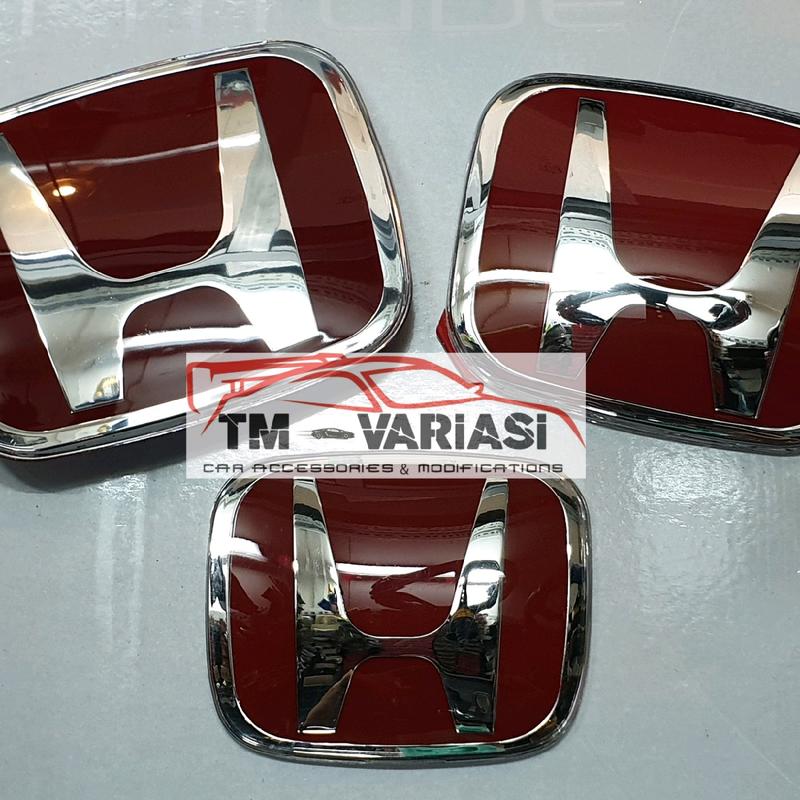 Logo Emblem Honda Merah ORI Khusus Mobil Satuan 0
