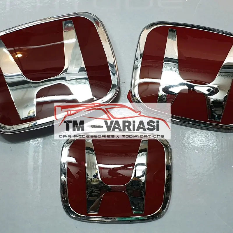 Logo Emblem Honda Merah ORI Khusus Mobil Satuan 0