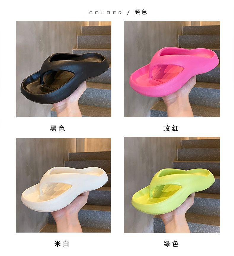 Product Introduction of Dép Tăng Chiều Cao, Ngoài Trời Mùa Hè, Dành Cho Nữ, Dép Xỏ Ngón Đi Trong Nhà Thường Ngày Dép Đi Biển Trong Nhà Chống Trượt, Thời Trang, Dễ Phối Đồ, Cá Tính 5