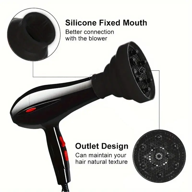 Silicone air hood Silicone hair dryer Folding silicone air hood Curling perm air hood drying set 2