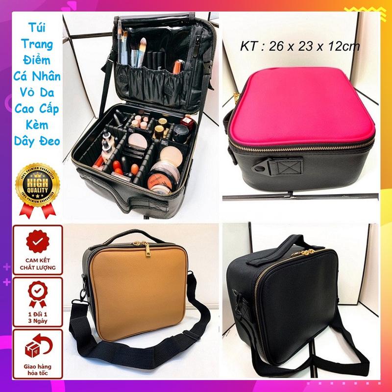  Cốp Túi Trang Điểm Mini 3 Màu Kèm Dây Đeo 