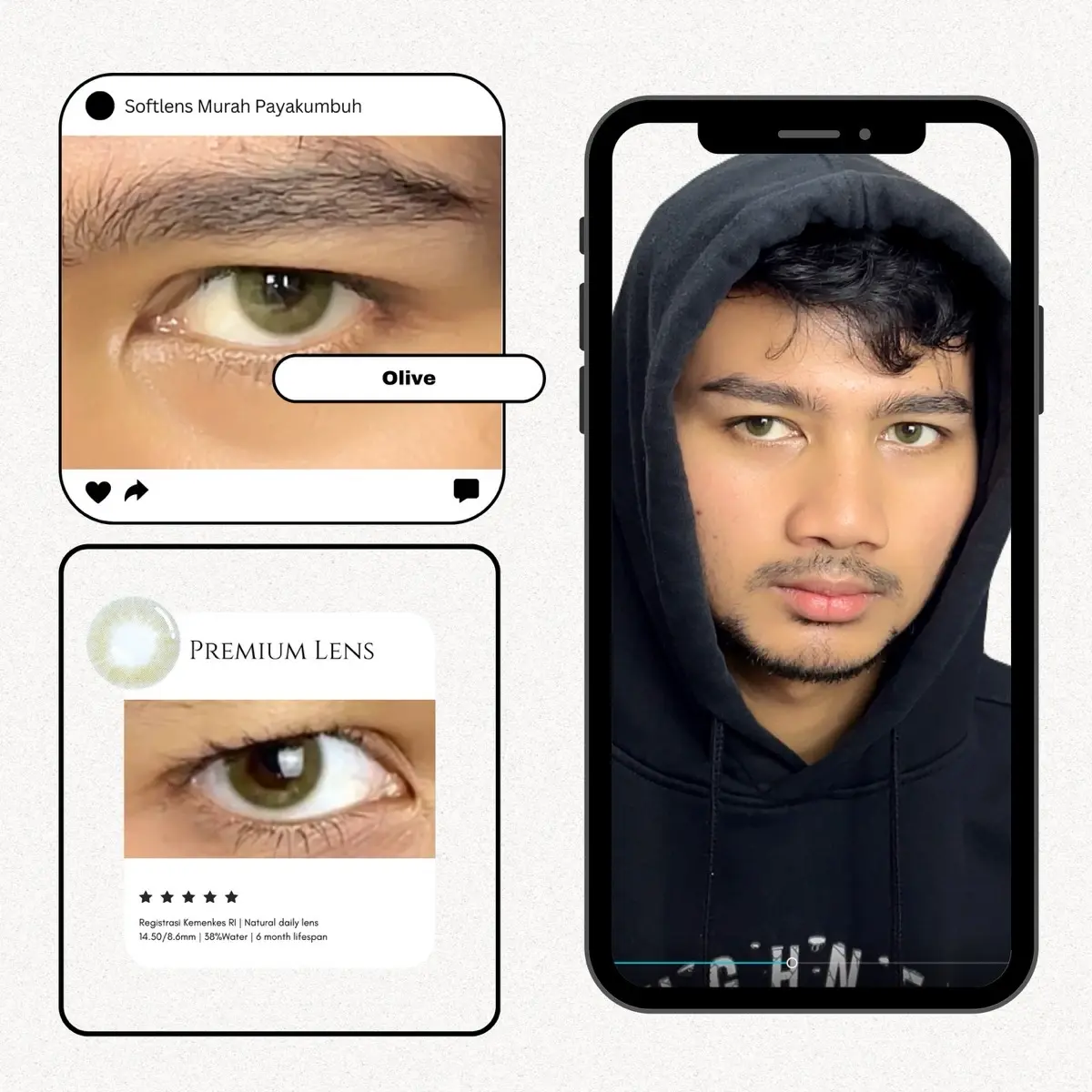 LENSA KONTAK NATURAL NO RING ONLY NORMAL