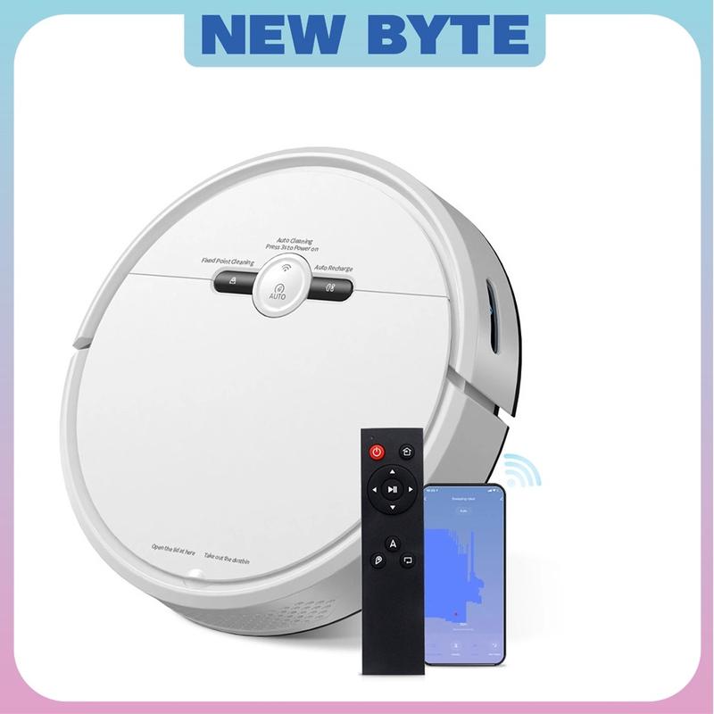 ( TĂNG REMOTE) Robot hút bụi thông minh D2-Rô bốt hút bụi lau nhà cao cấp-Máy hút bụi thông minh-Máy lau nhà tự động-Robot quét nhà-Sweepin robot-Tự động sạc,điều khiển qua app/từ xa qua remote,cảm biến chống rơi,chống va chạm 7