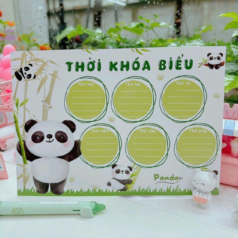 Thời khoá biểu môn học (nhiều mẫu) siêu cute 4