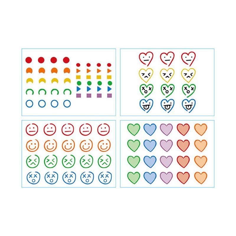 Product Introduction of 1sheet Hyuna Tattoo Patch Colorful Smiley Face Tattoo Stickers Waterproof Colorfast Long Time South Korean Entertainment 22