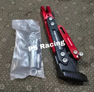 standar samping robot MERAH full cnc bisa stel uk.14-17 buat semua motor nmax aerox pcx beat vario mio dll