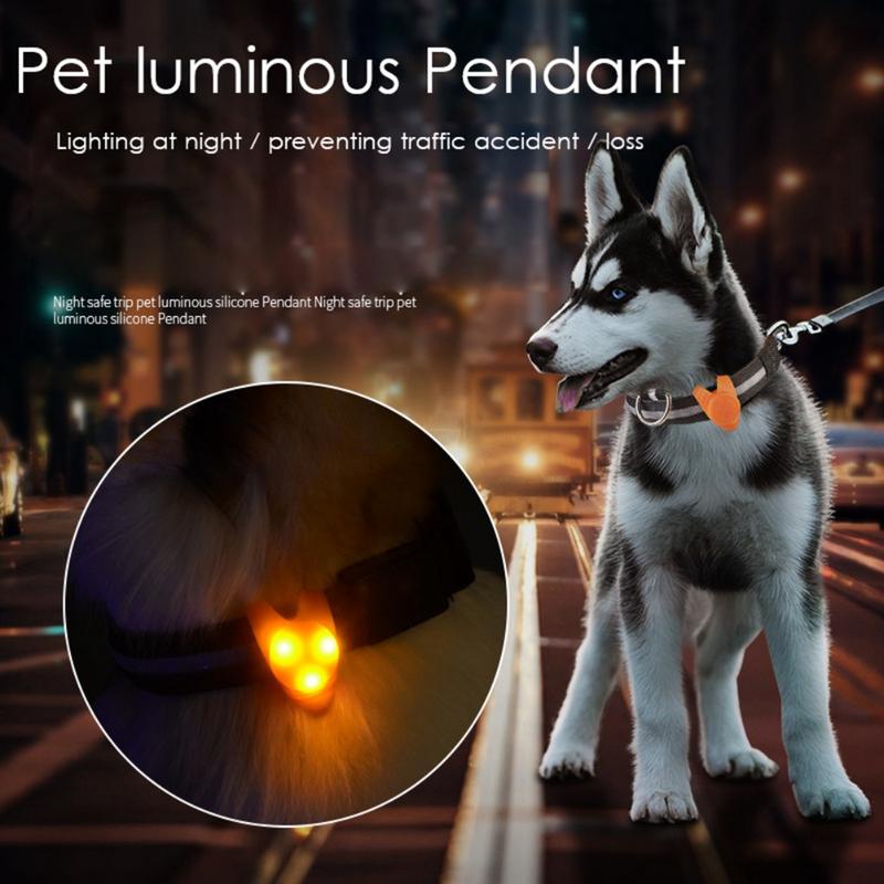 Product Introduction of Pet Dog Puppy Collar Necklace Led Collar Pendant Pet Safety Flashing Glow Light Blinking Soft Silicone Hanging Decoration Pet 21