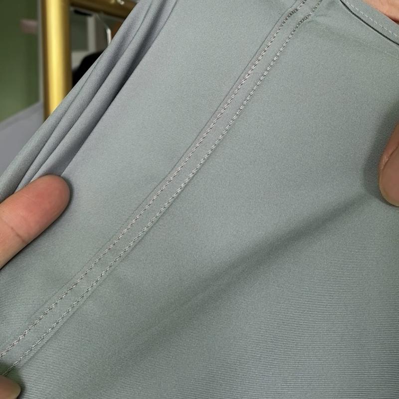 Product Introduction of Áo sơ mi tay ngắn, chất vải lụa mềm mịn chống nhăn, thấm hút mồ hôi tốt. Nam Menswear 6