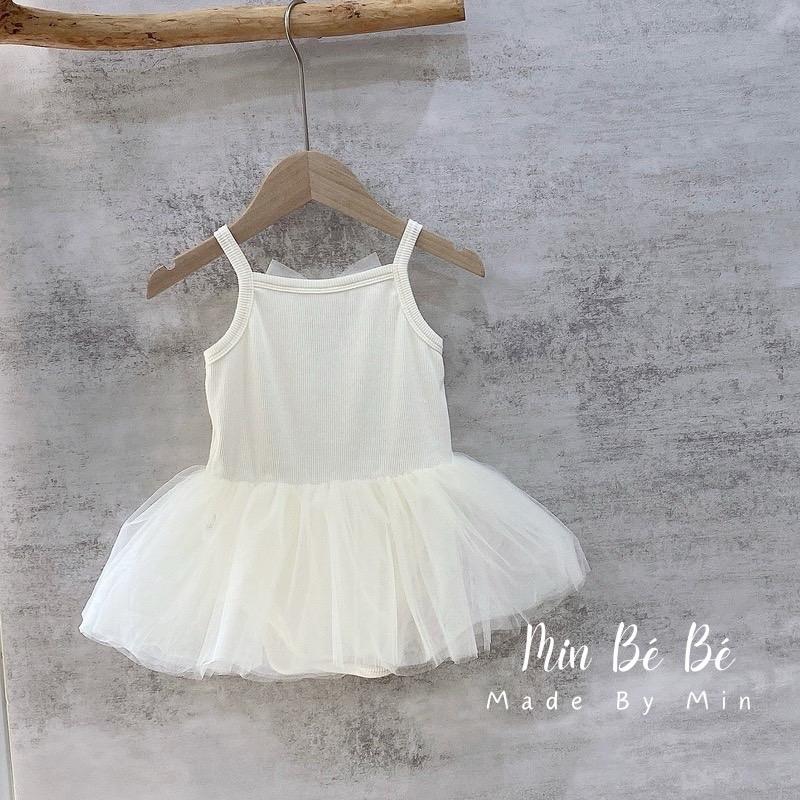Suit ballet, body váy ren chất liệu Cotton Hàn cho bé gái (5-13kg) 5