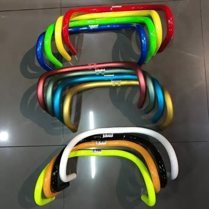 Stang Sepeda Track  Drop  25.4 Bahan Alloy Banyak Warna sepeda  lipat dropbar mtb  drop bar