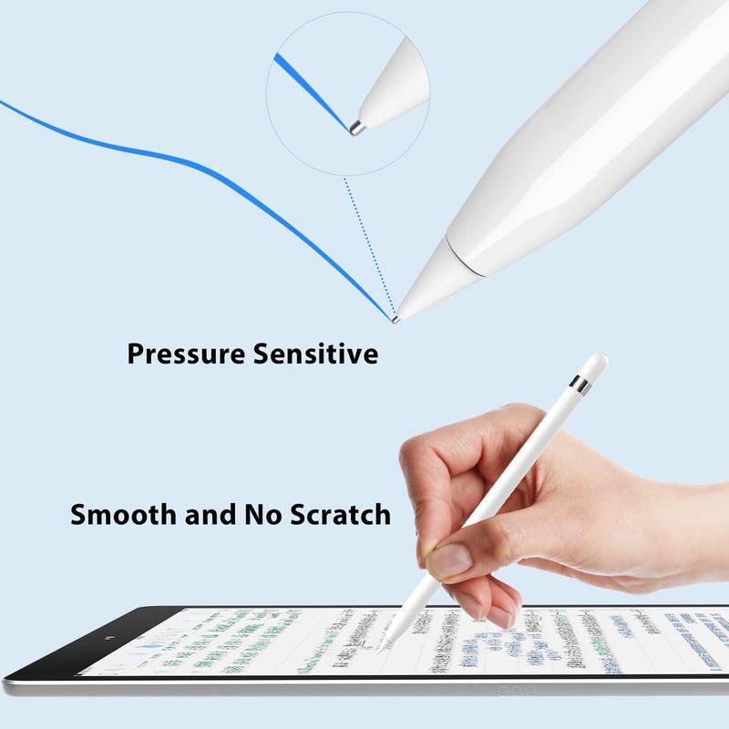 Product Introduction of 1/2 Pcs Pencil Tips Replacement High Sensitivity Nib For Ipad Pencil 1St / 2Nd Generation Pro Pen Nib Computer Tablet Stylus 6