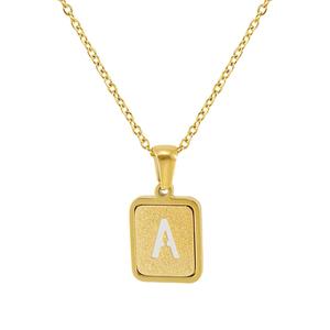 26 letter pendants new style #gold chain#gold necklace#Titanium steel necklace#good product share