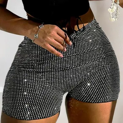 Glitter shorts h best sale