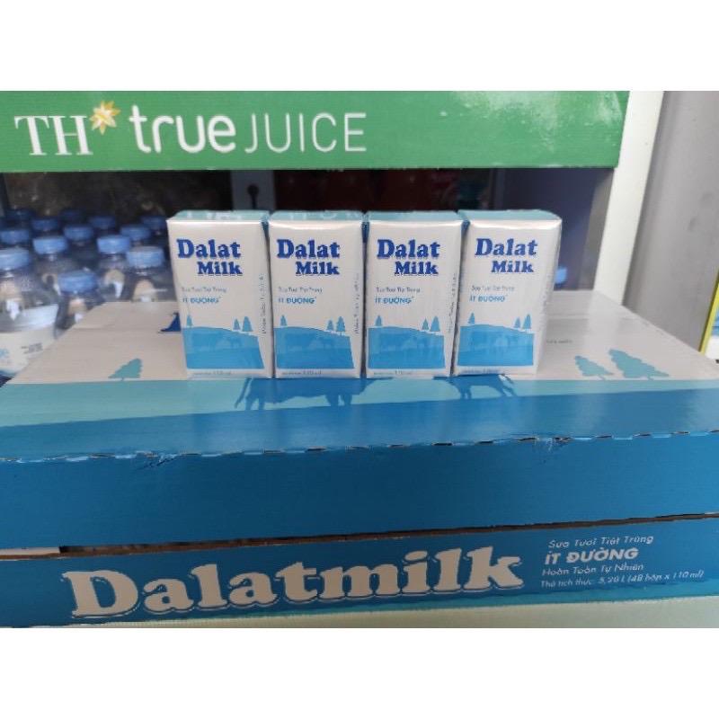 Thùng sữa tươi Dalat milk 110 ml x48 hộp