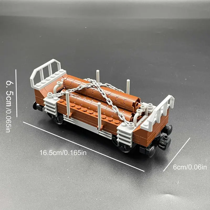 Train Building Blocks, 1 Box DIY Train Carriage Blocks Set, Creative and Educational Building Blocks for Teenager 5