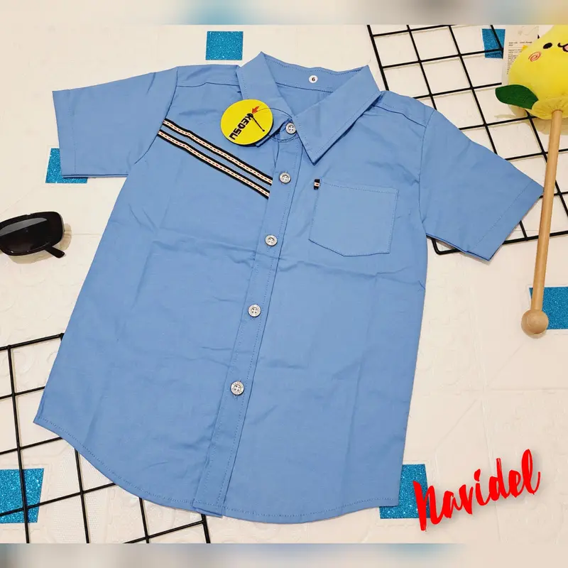 hem kids/kemeja anak laki laki umur 5-12thn/cod 4
