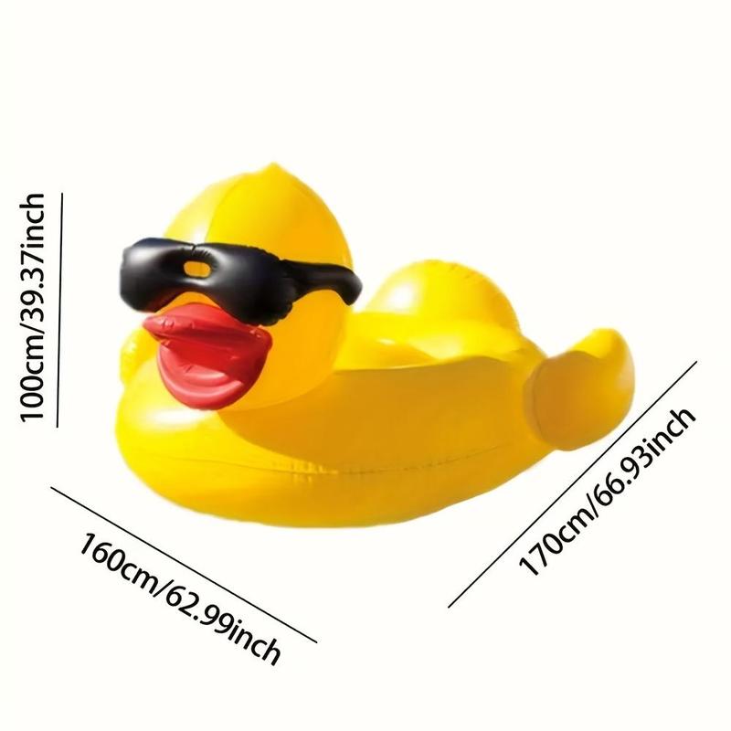 Product Introduction of Inflatable Swimming Pool Float, Cute Duck Design Swimming Ring, Swimming Pool Float for Adults & Teens, Water Sports Equipment for Home & Outdoor 1