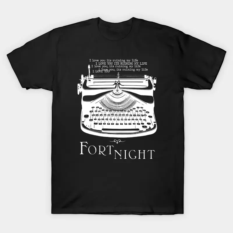 Kaos T shirt musik pop taylor swift fortnight typewriter the tortured poets department 4