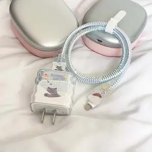 【Produk Baru】 【FERDY】Set Pelindung Kabel Data Casing Pelindung Kepala Pengisian Cepat Cocok untuk IP