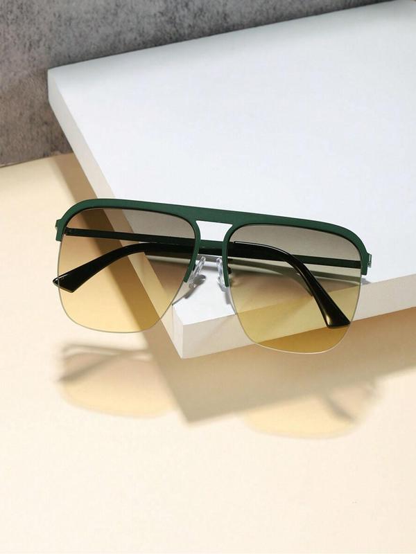Unisex Hd Semi-rimless Sunglasses, Color-changing Sunglasses, Summer Trendy Casual Frames Sunglasses for Everyday Use, Fashion Accessories for Outdoor Activities 3