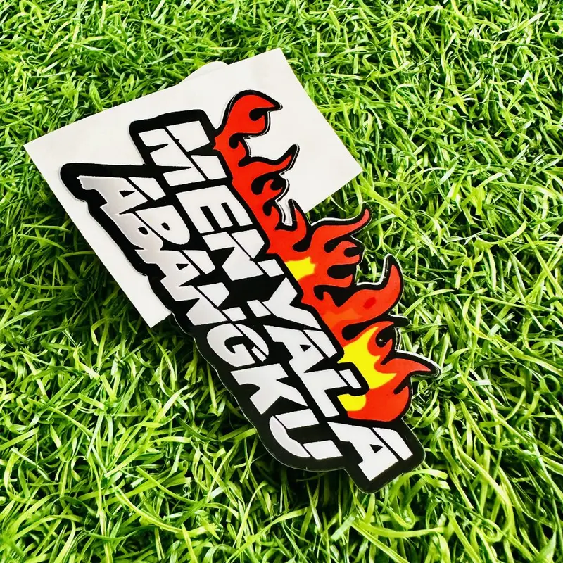 Stiker Sticker Satuan Menyala Abangku Glosy / Hologram Sudah Dipotong 5