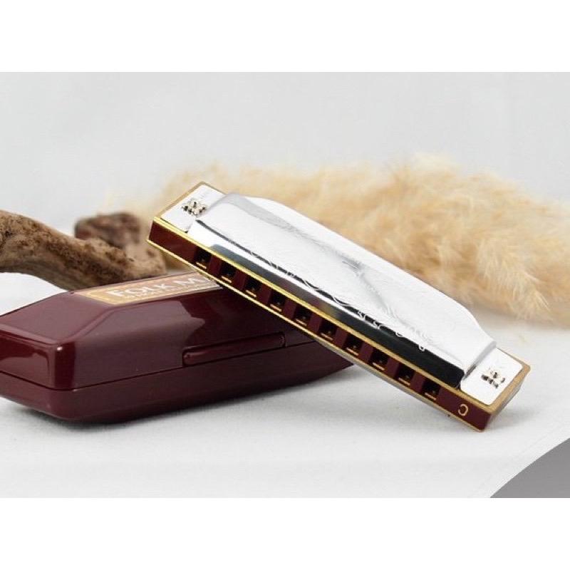Product Introduction of เม้าออแกน harmonica สินค้านำเข้าจากต่างประเทศ จากค่ายดัง Suzuki folk master ขนาด 10holes เป่าง่าย ใช้แรงเป่าน้อย 4