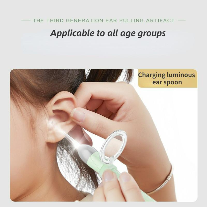 Product Introduction of LED Flash Light Baby Ear Cleaner Spoon Adult Child Ear Care and Cleaning Luminous Dig Ear Tools Spoon Stainless Steel 16