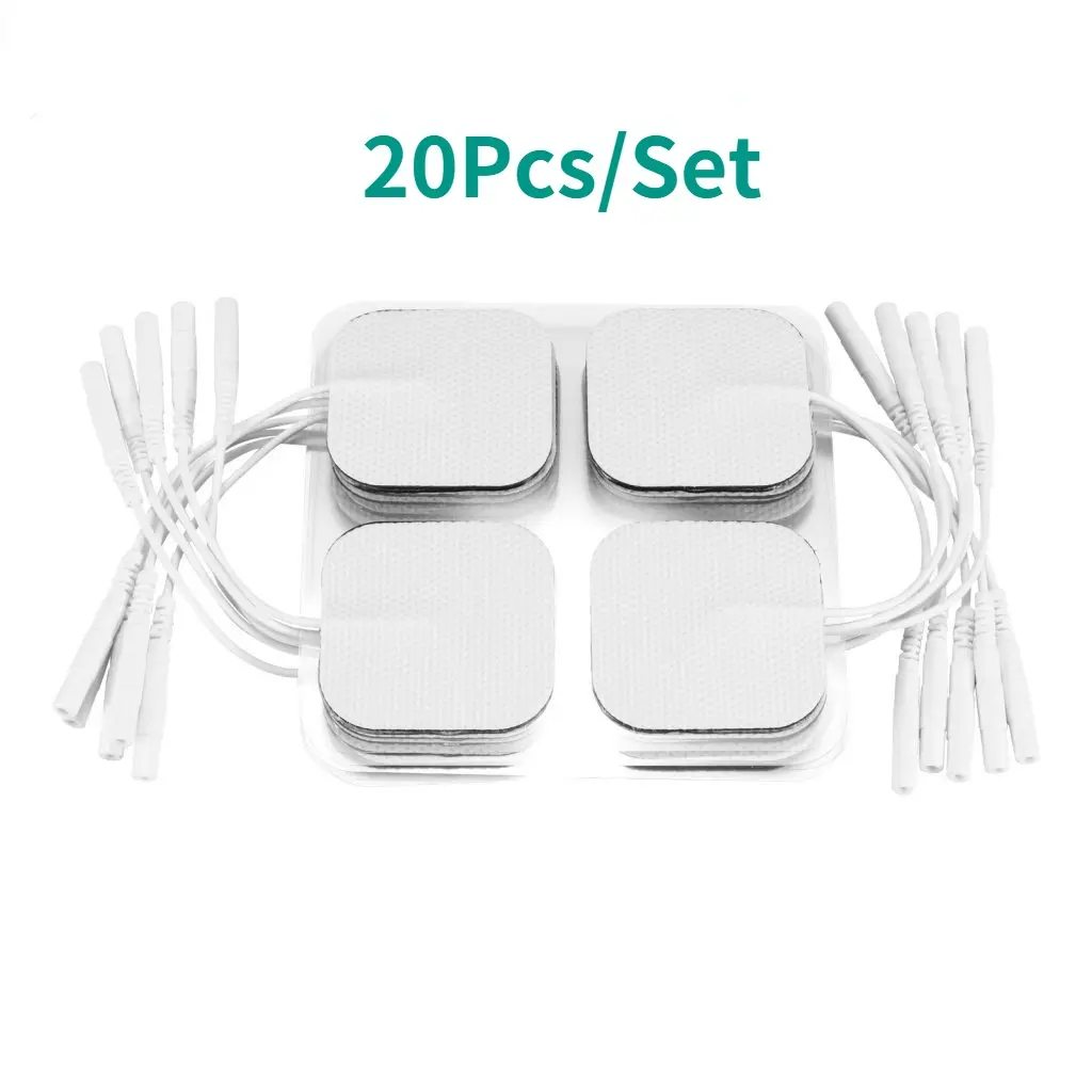 Miếng Dán Máy Massage, 20 Miếng, Bộ Điều Nhiệt Mô Cơ Unit, Miếng Dán Điện Cực Gel Có Thể Tái Sử Dụng