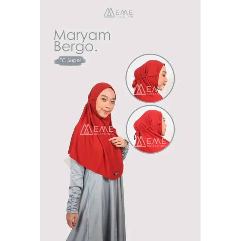 HIJAB  MEME BERGO MARYAM UKURAN XL 2