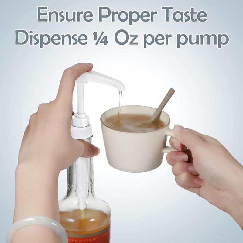 Syrup Pump Head, 1 Count Hand-pressed Design Syrup Dispenser Pump, Kitchen Durable Plastic Syrup Bottle Pump 3