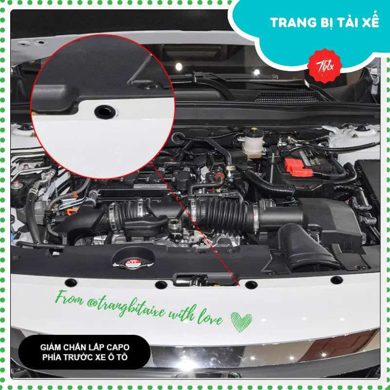 Nút giảm chấn Phụ Tùng ô tô giảm lực đóng cửa cánh bên nắp capo và nắp cốp xe miếng đệm giảm chấn silicon chống sốc xe hơi - NGC 3
