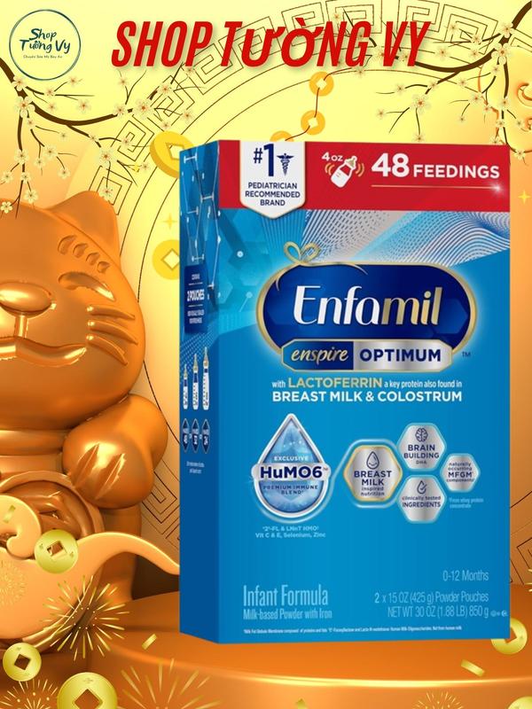 Sữa Enfamil enspire En Xanh Giấy Nội Địa Mỹ Mẫu 850g Date 2026